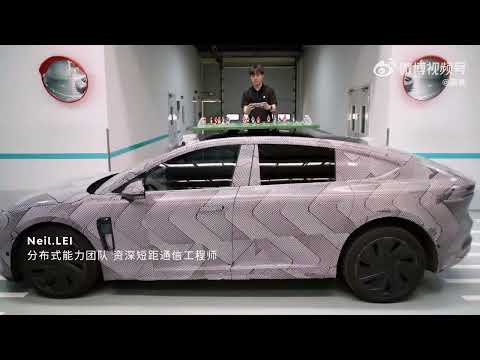 Nio ET9 SkyRide suspension system allows to play table football on the top of the car