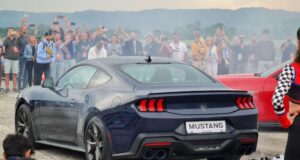 Ford Mustang Dark Horse na letisku v Žiline