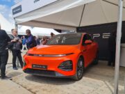 Čínsky konkurent pre Tesla Model Y, Xpeng G6, na stánku na Festivale rýchlosti v Goodwoode (foto: E. Stríž, startstop.sk)