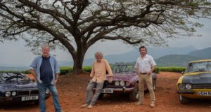 Jeremy Clarkson, James May a Richard Hammond v poslednej epizóde The Grand Tour