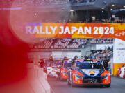 vozidlá špecifikácie WRC na štarte rally Japonska