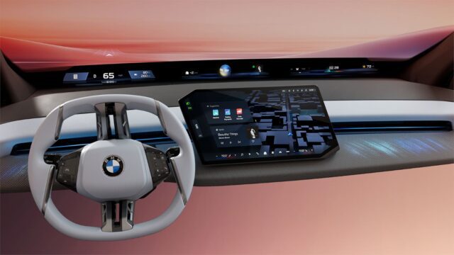 BMW Panoramatic Vision head-up displej