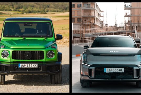 Mercedes G63 AMG a Kia EV9